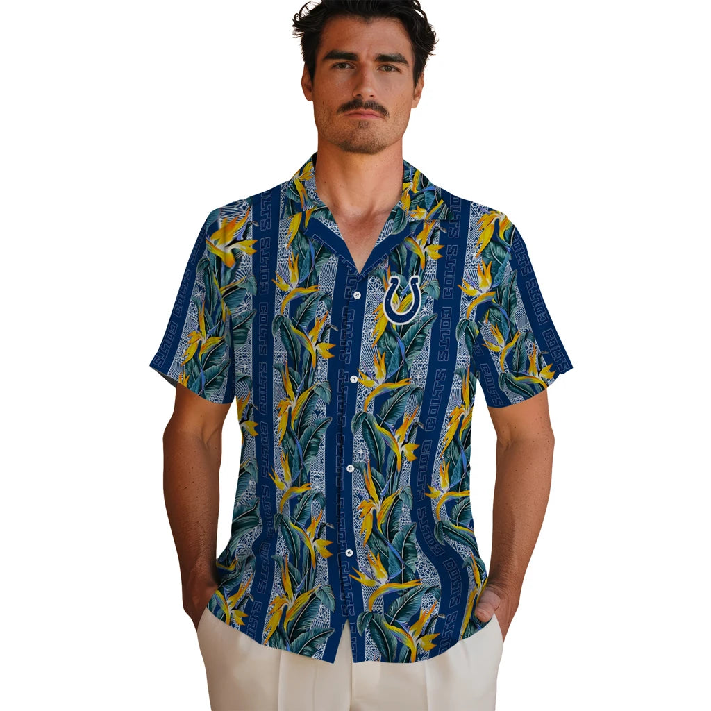 Indianapolis Colts Hawaiian Shirt - Paradise Vines | Hula Hawaiian Shirts