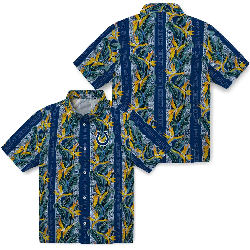Indianapolis Colts Hawaiian Shirt - Paradise Vines | Hula Hawaiian Shirts