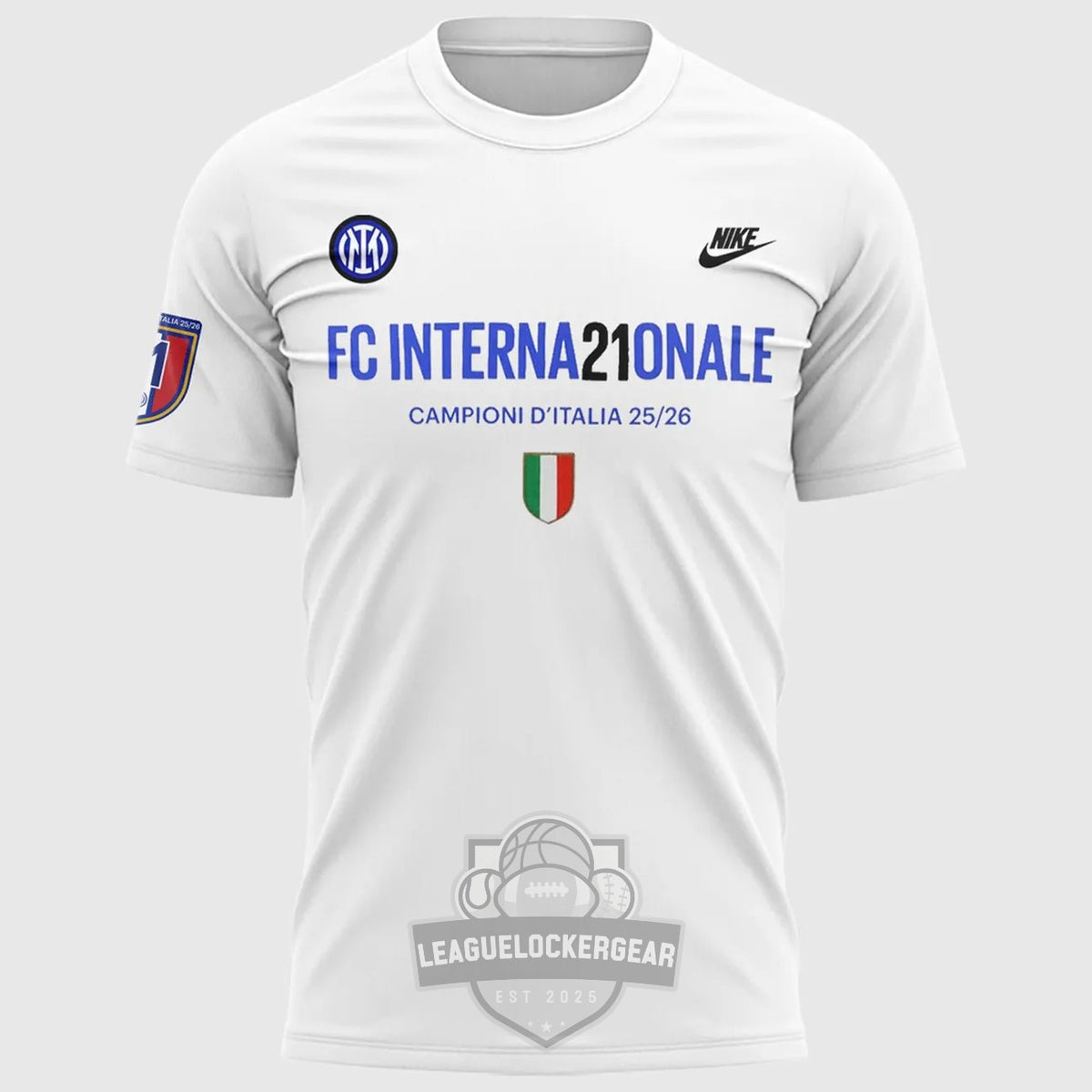 Inter Milan 21st Italian Championship 25/26 Season T-Shirt - LeagueLockerGear