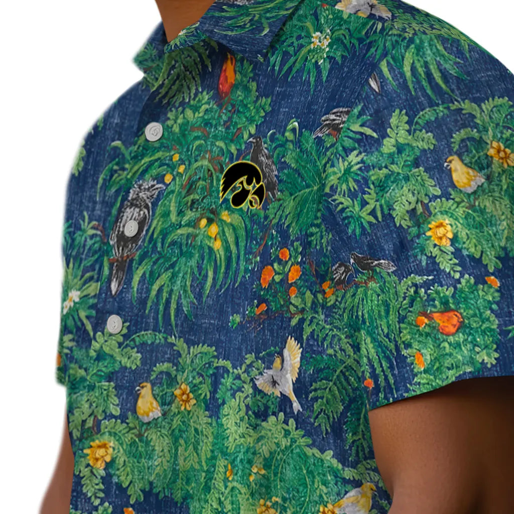 Iowa Hawkeyes Hawaiian Shirt - Bird Canopy | Hula Hawaiian Shirts