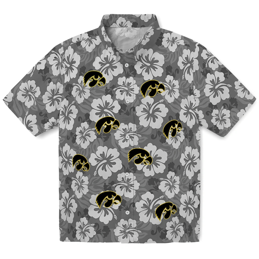 Iowa Hawkeyes Hawaiian Shirt - Hibiscus Cluster | Hula Hawaiian Shirts