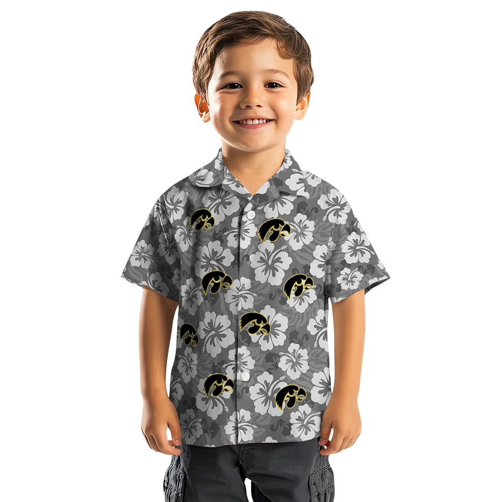 Iowa Hawkeyes Hawaiian Shirt - Hibiscus Cluster | Hula Hawaiian Shirts