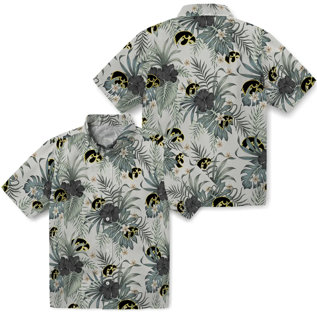 Iowa Hawkeyes Hawaiian Shirt - Hibiscus Designs | Hula Hawaiian Shirts