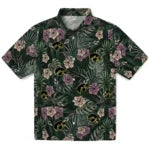 Iowa Hawkeyes Hawaiian Shirt - Hibiscus Leaves Pattern | Hula Hawaiian Shirts