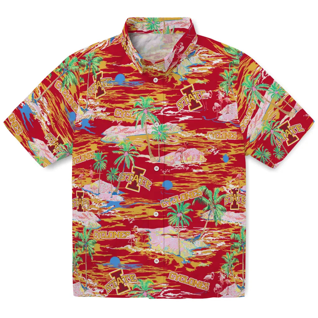 Iowa State Cyclones Hawaiian Shirt - Hawaii Island | Hula Hawaiian Shirts