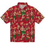Iowa State Cyclones Hawaiian Shirt - Hawaiian Girls Design | Hula Hawaiian Shirts