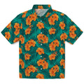 Iowa State Cyclones Hawaiian Shirt - Hibiscus and Palm Leaves | Hula Hawaiian Shirts