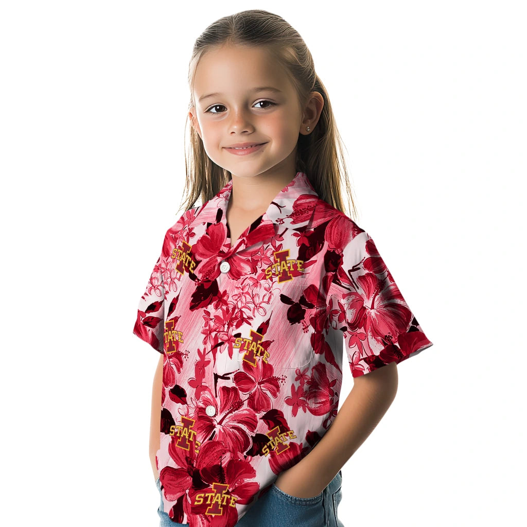 Iowa State Cyclones Hawaiian Shirt - Hibiscus Arrangement | Hula Hawaiian Shirts