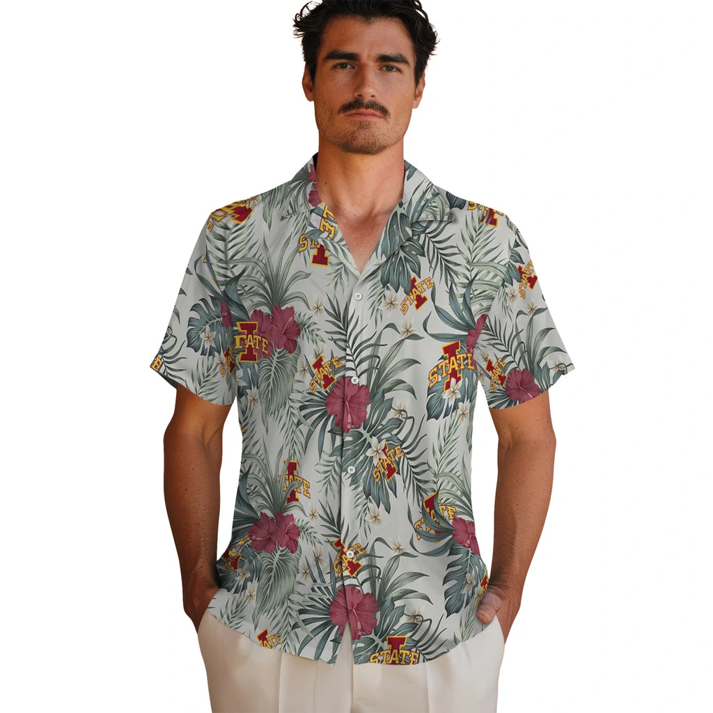 Iowa State Cyclones Hawaiian Shirt - Hibiscus Designs | Hula Hawaiian Shirts