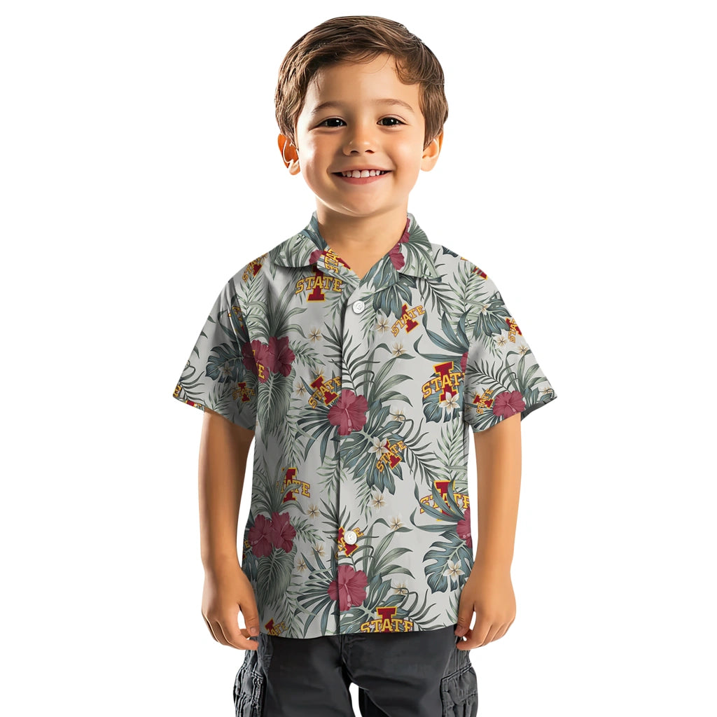 Iowa State Cyclones Hawaiian Shirt - Hibiscus Designs | Hula Hawaiian Shirts