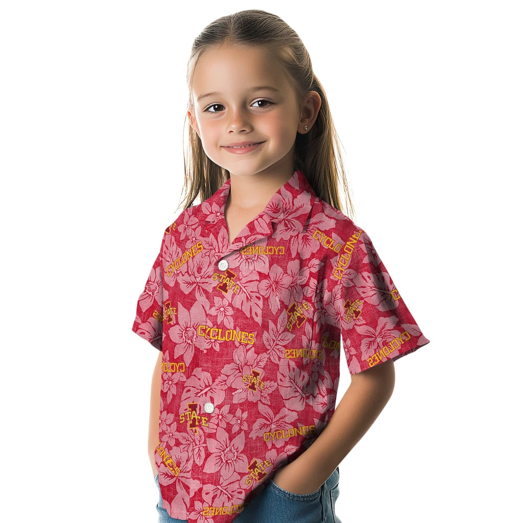 Iowa State Cyclones Hawaiian Shirt - Hibiscus Oasis | Hula Hawaiian Shirts