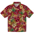 Iowa State Cyclones Hawaiian Shirt - Hibiscus Tiki Jungle | Hula Hawaiian Shirts
