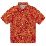 Iowa State Cyclones Hawaiian Shirt - Leaf Outline | Hula Hawaiian Shirts