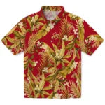 Iowa State Cyclones Hawaiian Shirt - Palm Leaves | Hula Hawaiian Shirts