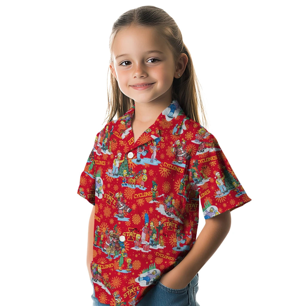 Iowa State Cyclones Hawaiian Shirt - Simpsons Christmas | Hula Hawaiian Shirts