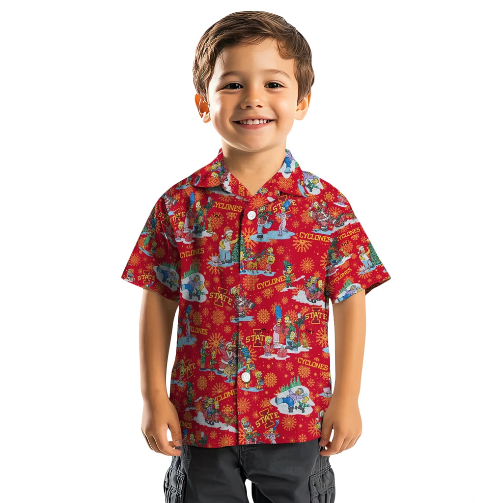 Iowa State Cyclones Hawaiian Shirt - Simpsons Christmas | Hula Hawaiian Shirts