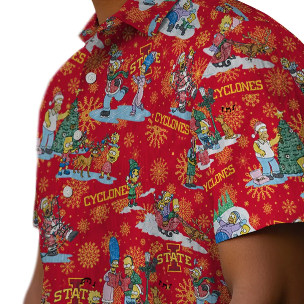 Iowa State Cyclones Hawaiian Shirt - Simpsons Christmas | Hula Hawaiian Shirts