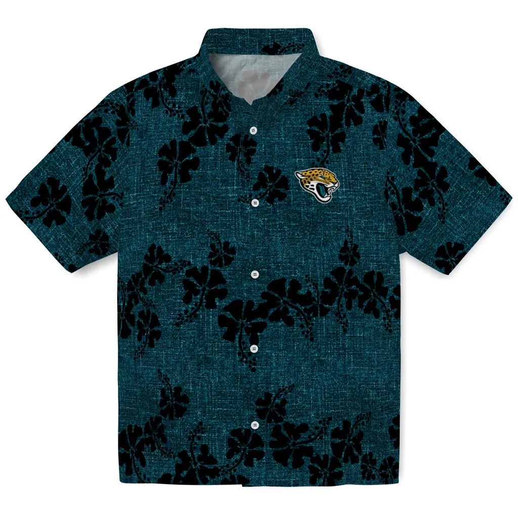 Jacksonville Jaguars Hawaiian Shirt - 50th State Flower | Hula Hawaiian Shirts