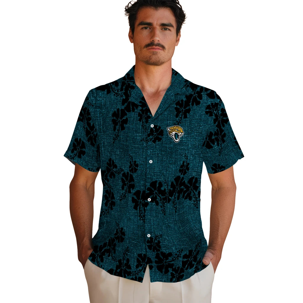 Jacksonville Jaguars Hawaiian Shirt - 50th State Flower | Hula Hawaiian Shirts