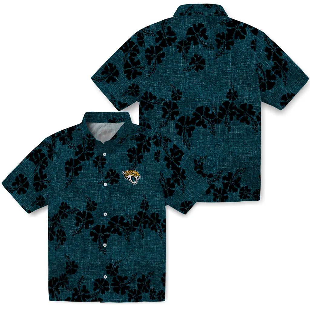 Jacksonville Jaguars Hawaiian Shirt - 50th State Flower | Hula Hawaiian Shirts