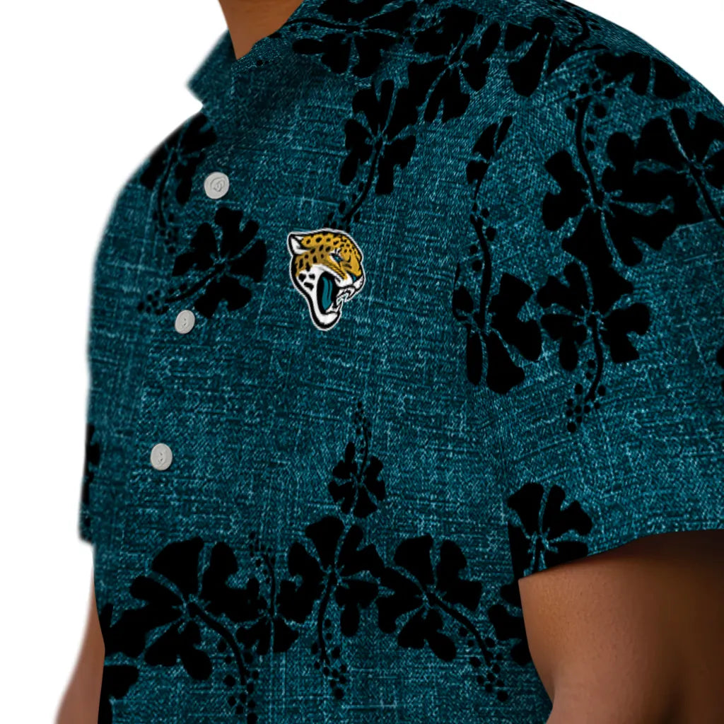 Jacksonville Jaguars Hawaiian Shirt - 50th State Flower | Hula Hawaiian Shirts
