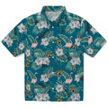 Jacksonville Jaguars Hawaiian Shirt - Flamingo and Hibiscus | Hula Hawaiian Shirts