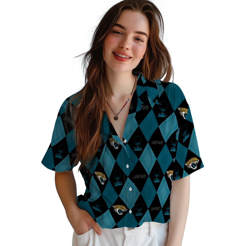 Jacksonville Jaguars Hawaiian Shirt - Golfing Plaid | Hula Hawaiian Shirts