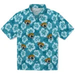 Jacksonville Jaguars Hawaiian Shirt - Hibiscus Cluster | Hula Hawaiian Shirts