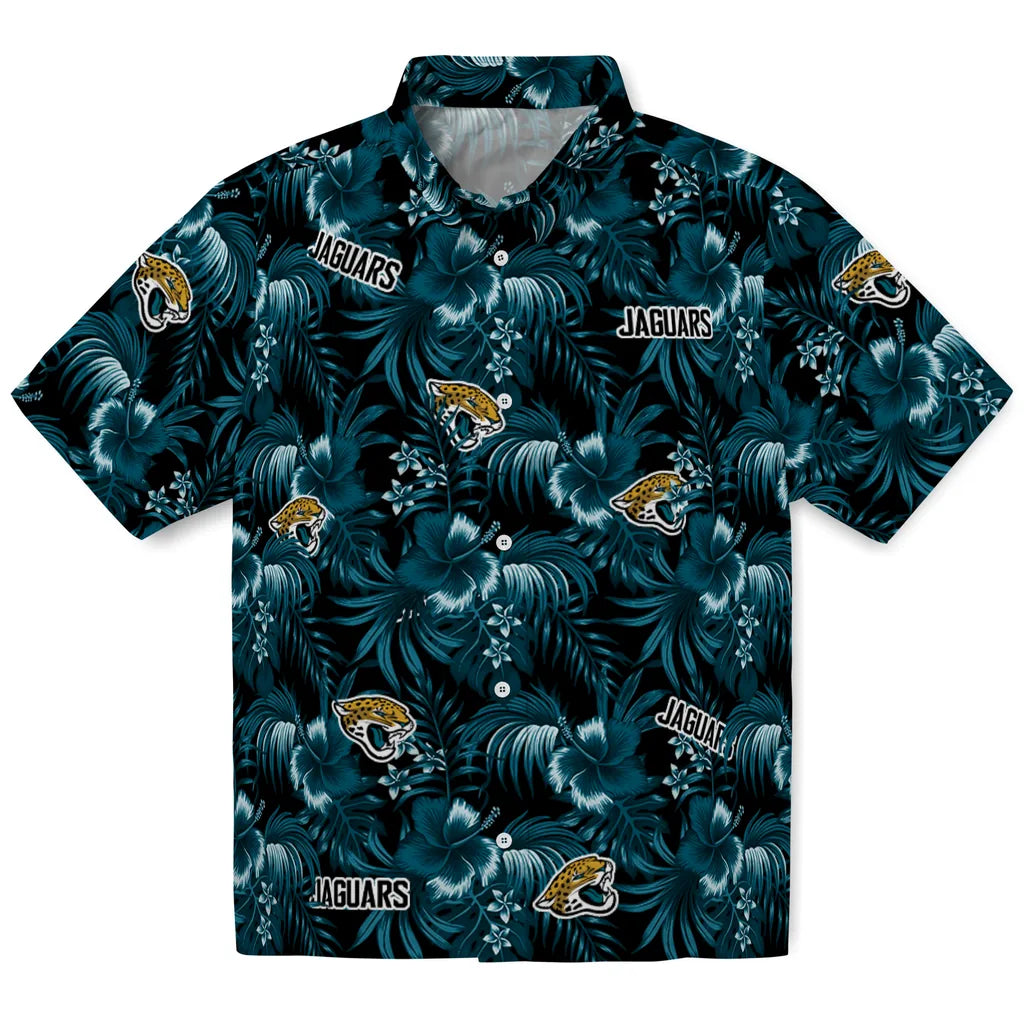 Jacksonville Jaguars Hawaiian Shirt - Hibiscus Exotic | Hula Hawaiian Shirts