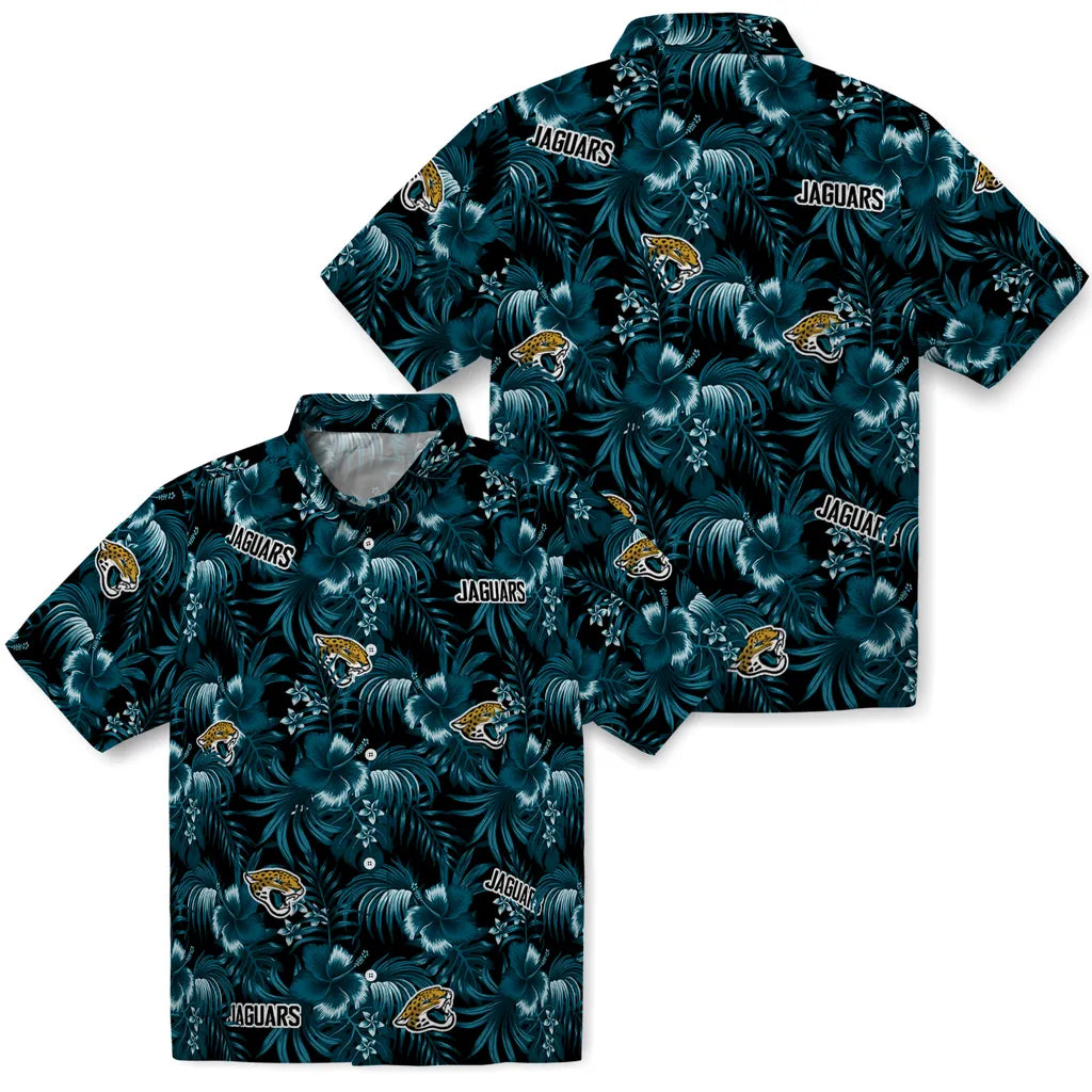 Jacksonville Jaguars Hawaiian Shirt - Hibiscus Exotic | Hula Hawaiian Shirts