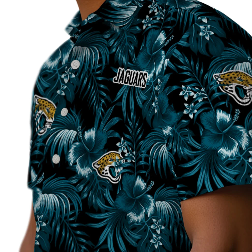 Jacksonville Jaguars Hawaiian Shirt - Hibiscus Exotic | Hula Hawaiian Shirts