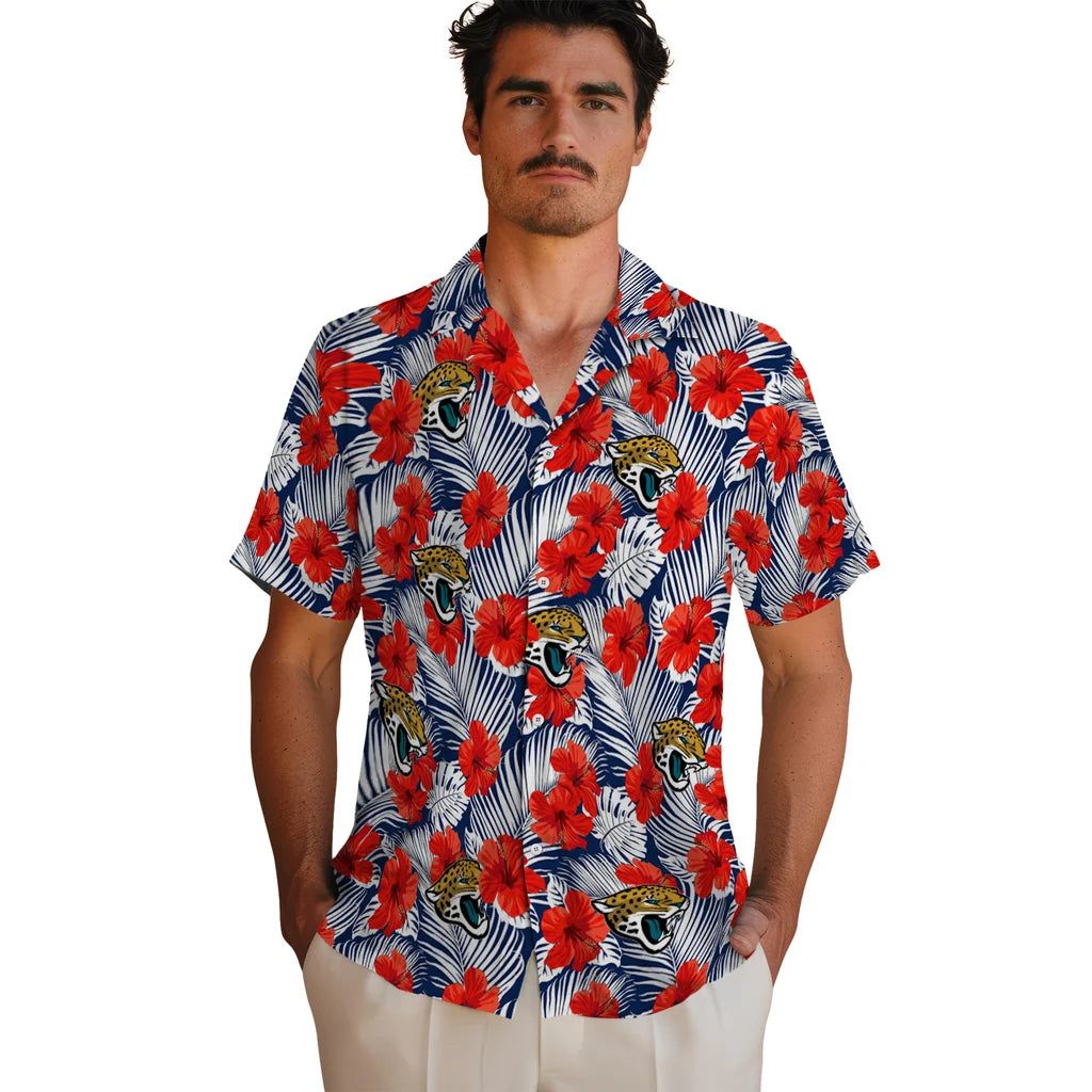 Jacksonville Jaguars Hawaiian Shirt - Hibiscus Fiesta | Hula Hawaiian Shirts