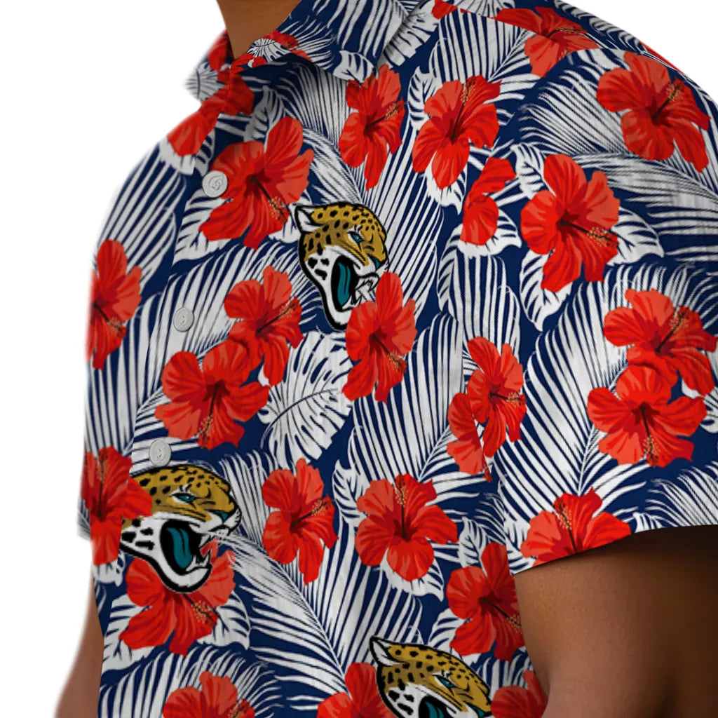 Jacksonville Jaguars Hawaiian Shirt - Hibiscus Fiesta | Hula Hawaiian Shirts