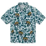 Jacksonville Jaguars Hawaiian Shirt - Hibiscus Motif | Hula Hawaiian Shirts