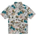 Jacksonville Jaguars Hawaiian Shirt - Hibiscus Seaside | Hula Hawaiian Shirts
