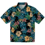 Jacksonville Jaguars Hawaiian Shirt - Hibiscus Tiki Jungle | Hula Hawaiian Shirts