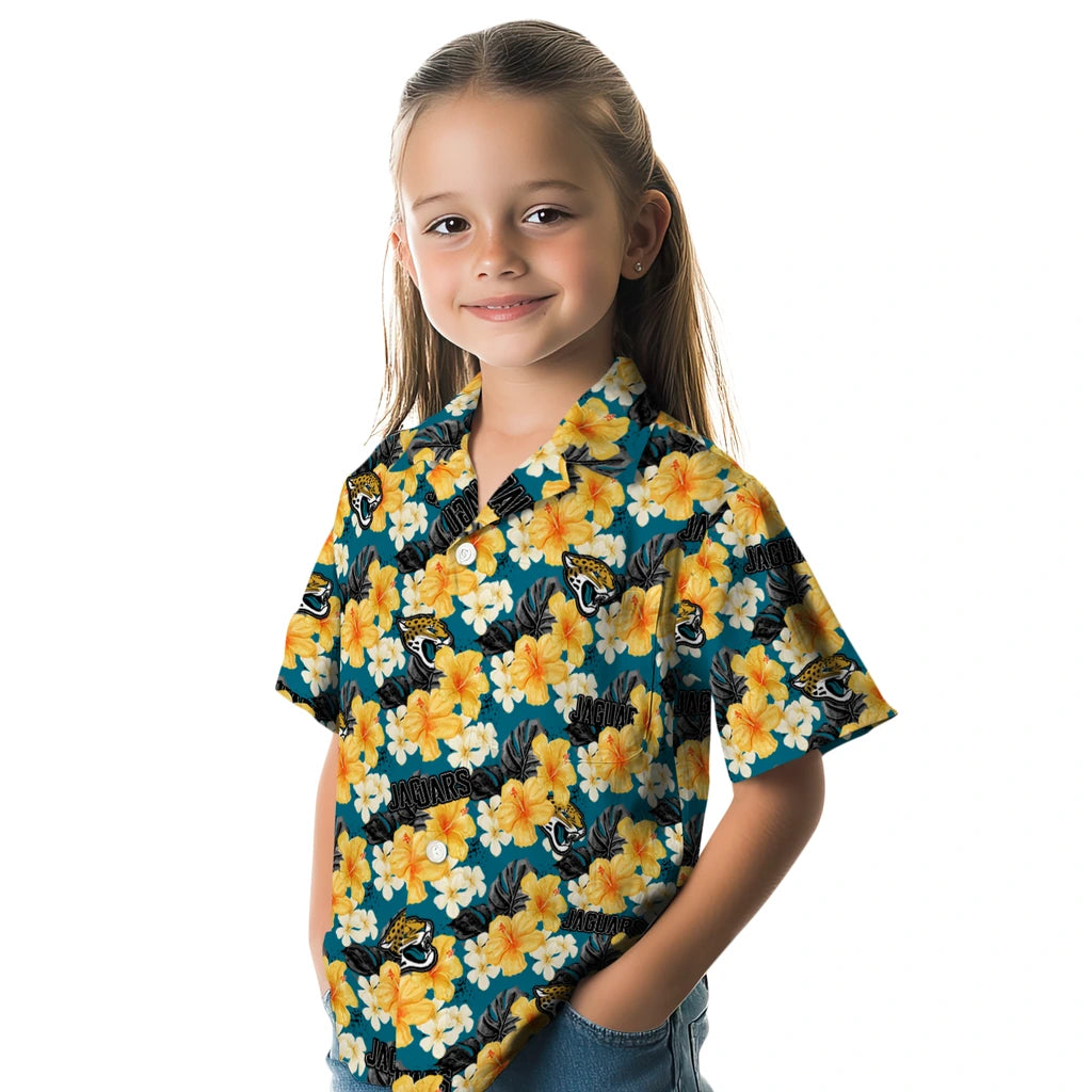 Jacksonville Jaguars Hawaiian Shirt - Hibiscus Tropics | Hula Hawaiian Shirts