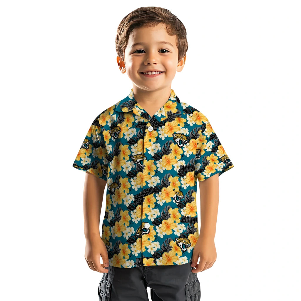 Jacksonville Jaguars Hawaiian Shirt - Hibiscus Tropics | Hula Hawaiian Shirts