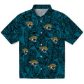 Jacksonville Jaguars Hawaiian Shirt - Leaf Outline | Hula Hawaiian Shirts