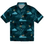 Jacksonville Jaguars Hawaiian Shirt - Palm And Clouds | Hula Hawaiian Shirts