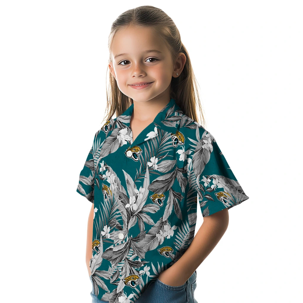 Jacksonville Jaguars Hawaiian Shirt - Palm Leaves | Hula Hawaiian Shirts