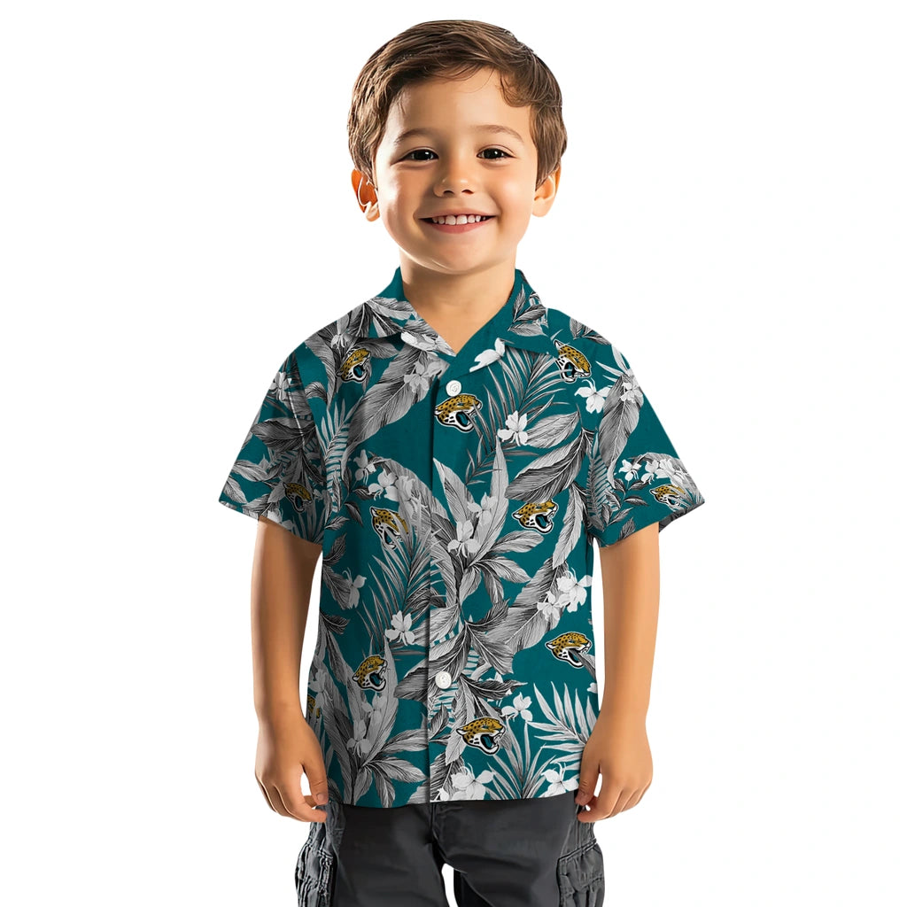 Jacksonville Jaguars Hawaiian Shirt - Palm Leaves | Hula Hawaiian Shirts