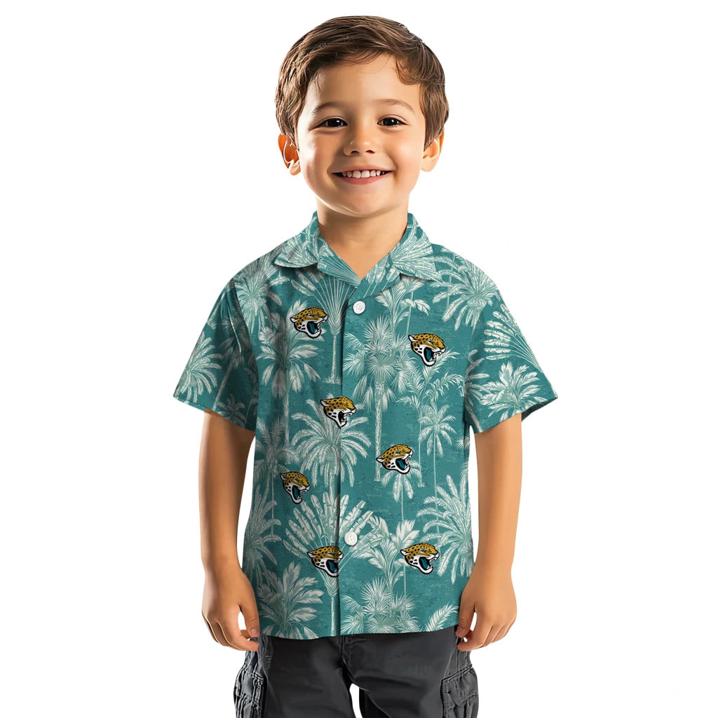 Jacksonville Jaguars Hawaiian Shirt - Vintage Palm Tree | Hula Hawaiian Shirts