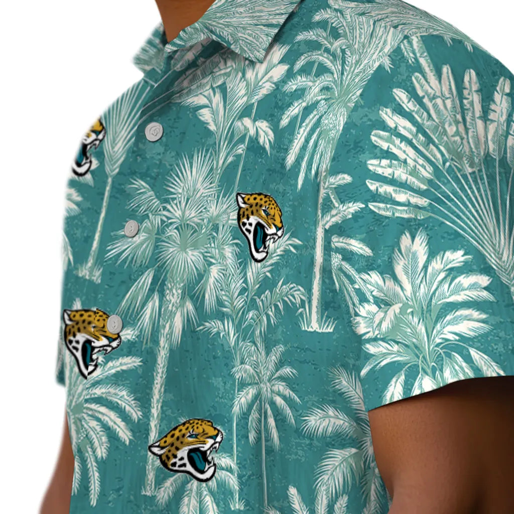 Jacksonville Jaguars Hawaiian Shirt - Vintage Palm Tree | Hula Hawaiian Shirts