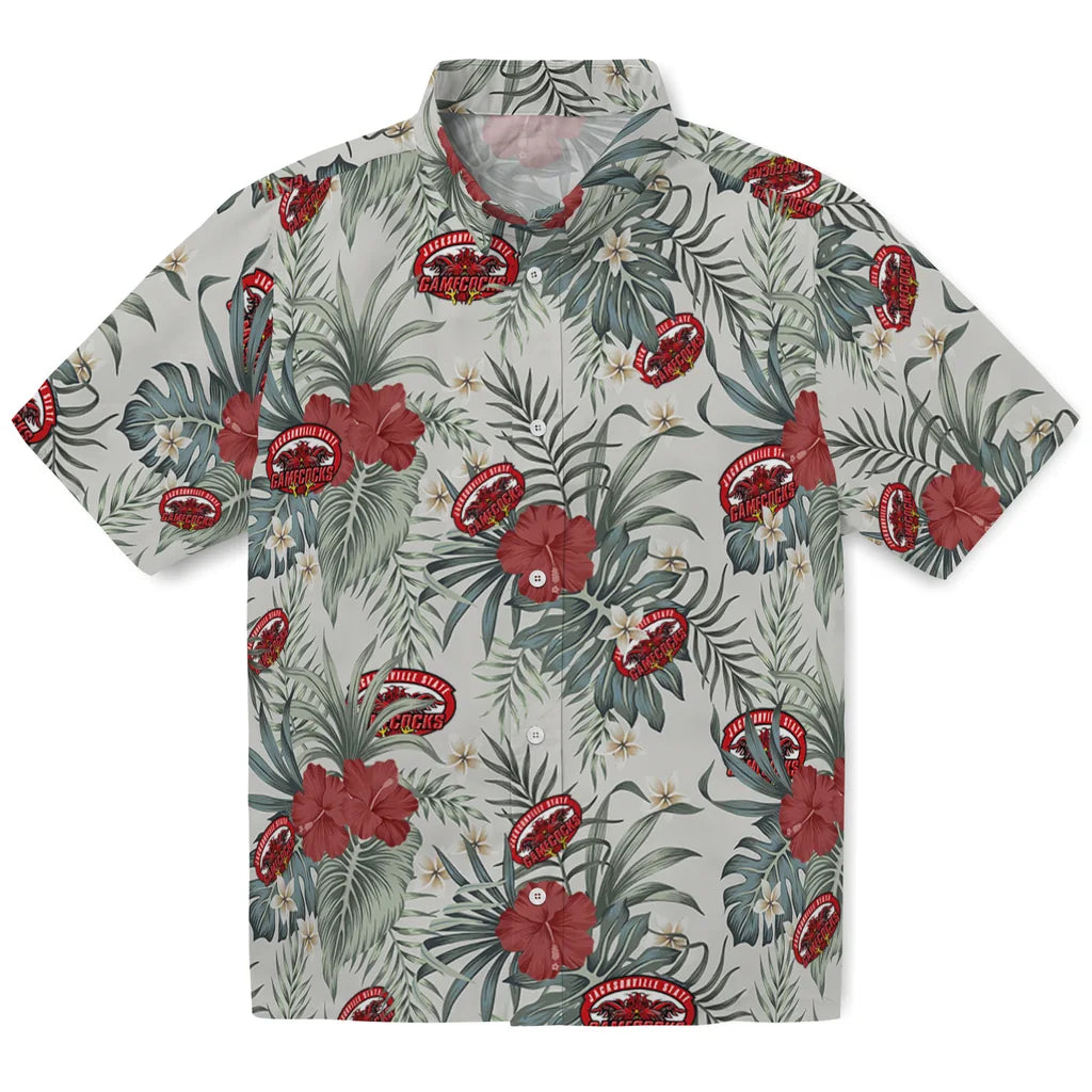 Jacksonville State Gamecocks Hawaiian Shirt - Hibiscus Designs | Hula Hawaiian Shirts