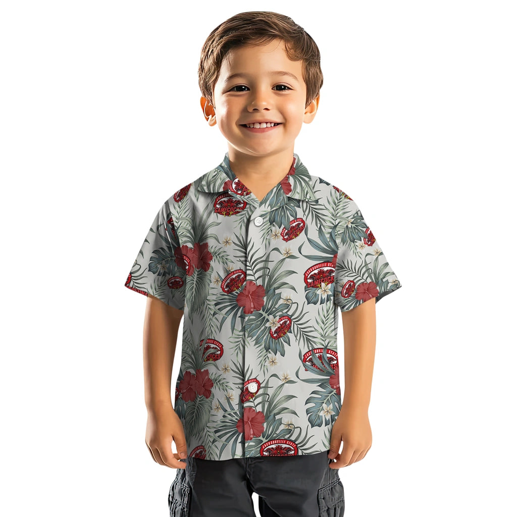 Jacksonville State Gamecocks Hawaiian Shirt - Hibiscus Designs | Hula Hawaiian Shirts