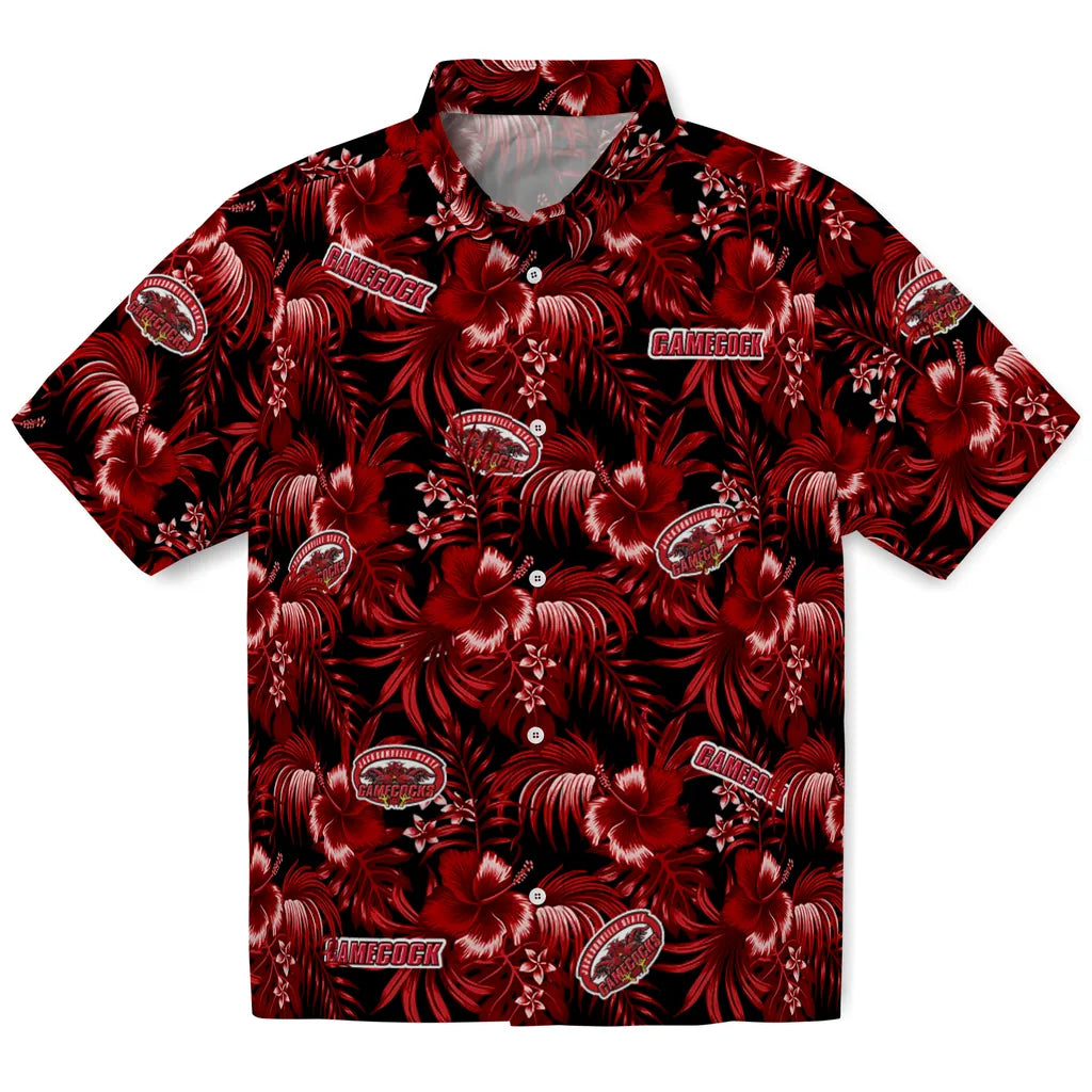 Jacksonville State Gamecocks Hawaiian Shirt - Hibiscus Exotic | Hula Hawaiian Shirts