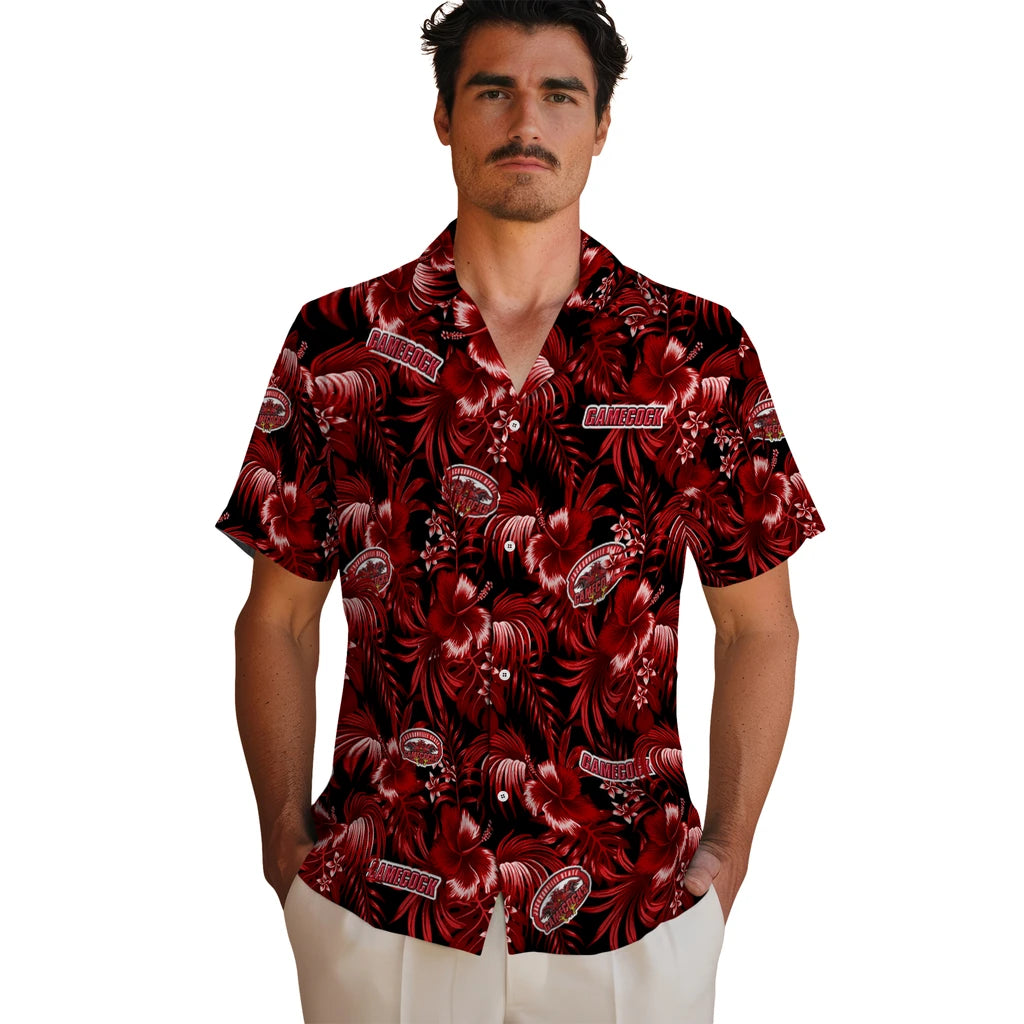 Jacksonville State Gamecocks Hawaiian Shirt - Hibiscus Exotic | Hula Hawaiian Shirts
