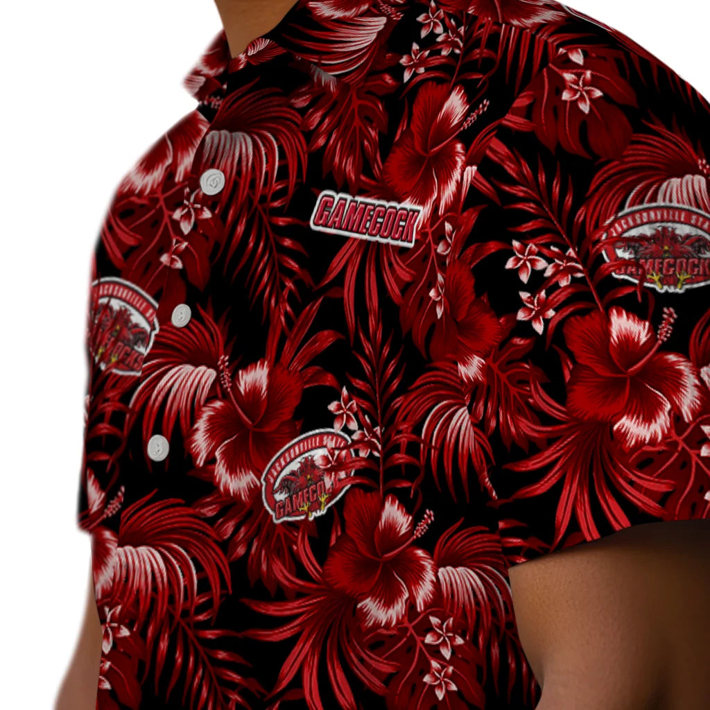 Jacksonville State Gamecocks Hawaiian Shirt - Hibiscus Exotic | Hula Hawaiian Shirts