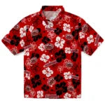 Jacksonville State Gamecocks Hawaiian Shirt - Hibiscus Flower Design | Hula Hawaiian Shirts